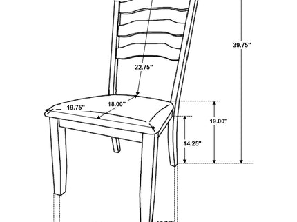 Martin - Dining Side Chair (Set of 2) - Rustic