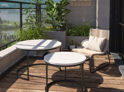 Round Nesting Coffee Table (Set of 2)