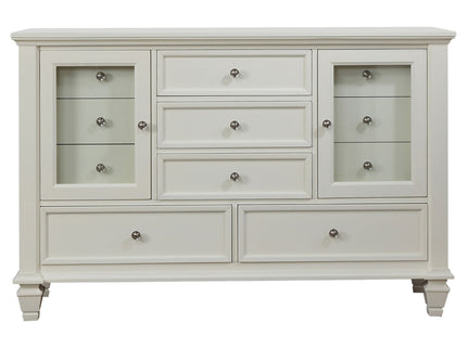 Dennis - 4 Piece Eastern King Bedroom Set - Cream White