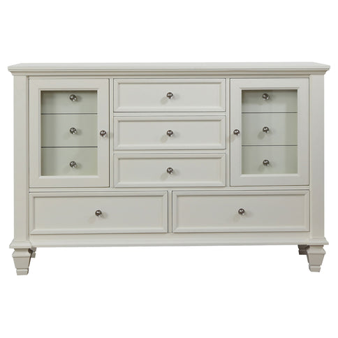 Dennis - 4 Piece Eastern King Bedroom Set - Cream White