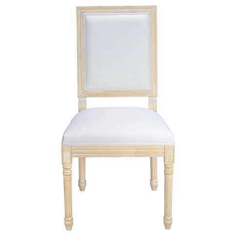 Dining Chairs With Upholstered Square Back (Set of 2)