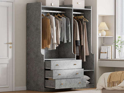 Open Wardrobe Storage For Bedroom