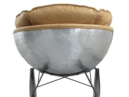 Pippin - Top Grain Leather Rocking Chair - Morocco