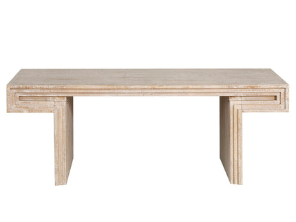 American Vintage Industrial Coffee Table, Double Tier Design