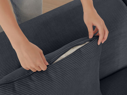 L Shaped Modular Sectional Sofa And Movable Ottoman