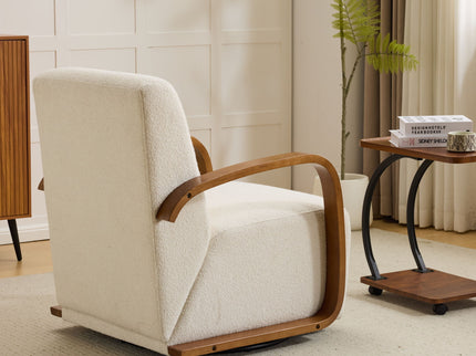 Swivel Accent Rotatable Ergonomic Single Chair For Living Room