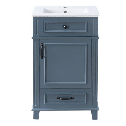 Bathroom Vanity With Sink, Drawer & Soft Closing Door