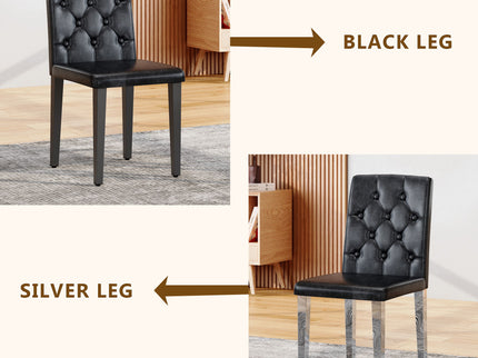 Dining Chairs With Ergonomic Buckle Backrest For Home