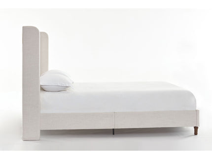 Hayden - Upholstered Wingback Bed With Tall Headboard