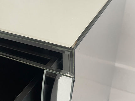 Nightstand With 3 Drawers, Bedside Table For Bedroom - Silver