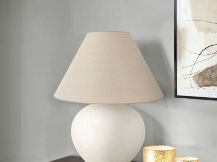 Lighting, Table Lamp Contemporary - Cream