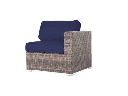 Luxurious Wicker Patio Sectional With Weather Resistant Sunbrella Cushions