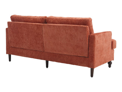 Mid Century Modern Fabric Loveseat Sofa, 2 Seat Upholstered Couch