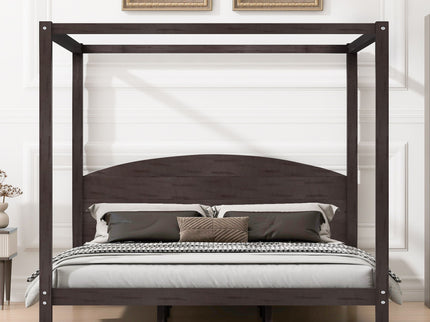 anopy Platform Bed With Headboard And Support Legs