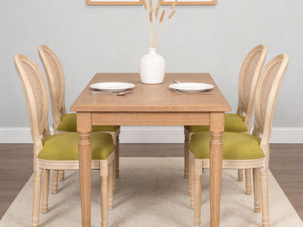 French Country Dining Chairs & Round Back (Set of 2)