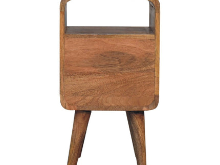 Lille - Mini Curved Nightstand - Oak