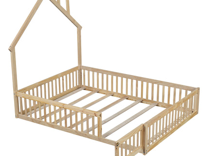 House Platform Bed With Guardrail