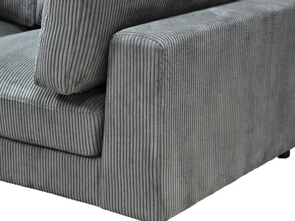Upholstered Modular Sectional & Custom Configuration And Toss Pillows