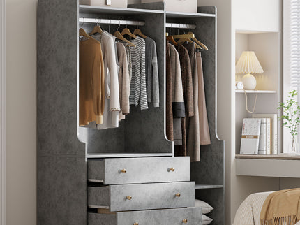 Open Wardrobe Storage For Bedroom