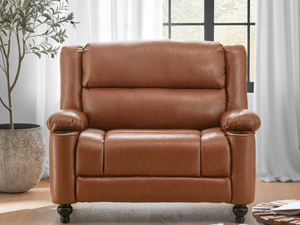 Tufted Design Wide Manual Recliner Chair