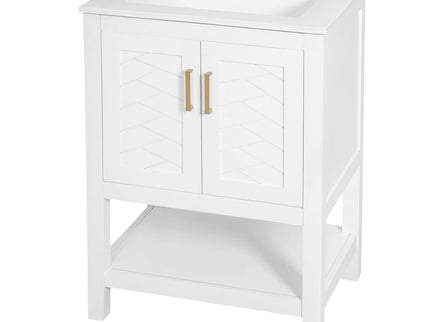 Modern Bathroom Vanity With Elegant Twill Design