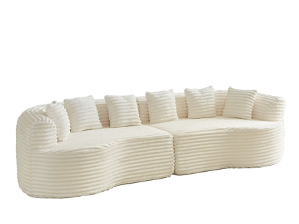 Sectional Sofa, Oversized 4 Seater With Deep Seat Design