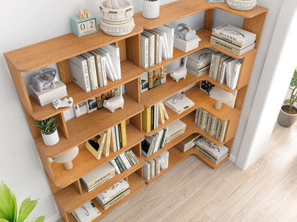 L-Shaped Design Corner Bookshelf