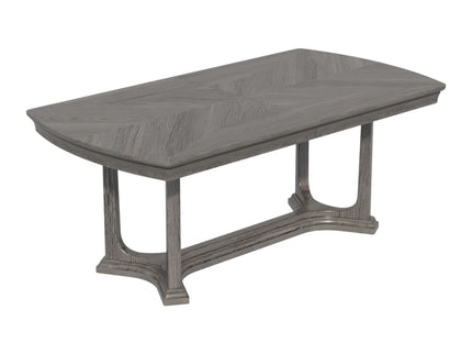 Arcus - Rectangular Dining Table With Butterfly Leaf - Charcoal Gray