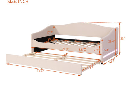 Design Upholstered Daybed With Light And Trundle