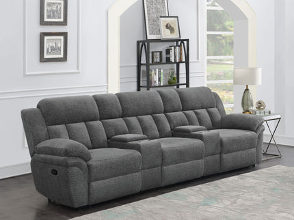 Divine - 5 Piece Power Reclining Home Theater Seating Set With Memory Foam Cushions And Storage Consoles