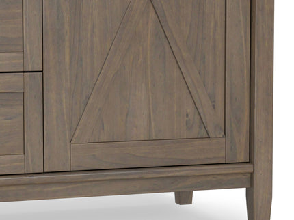 Ela - Sideboard With Wine Storage - Smoky Brown