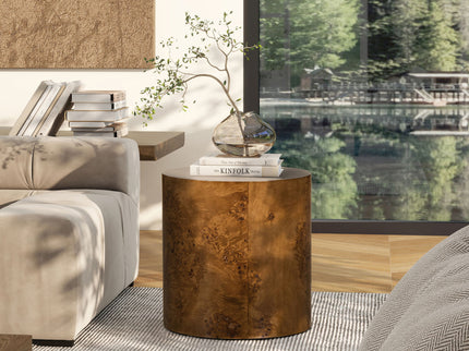 Nebula - Accent Oval Pillar Side Table