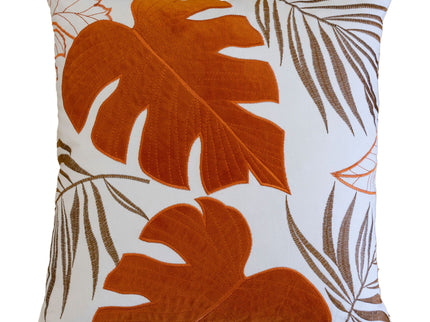 Autumn Vibes Leaf Accent Pillow