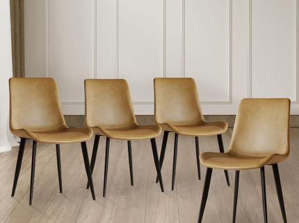 Modern Dining Chair With Carbon Steel Legs
