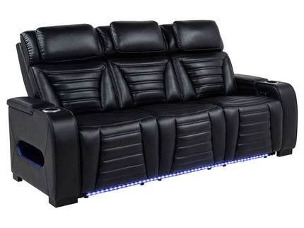 Isadora - Power Reclining Sofa With Dual Independent Recline - Black