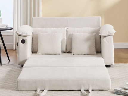 Upholstered Futon Convertible Floor Sofa Bed