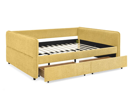 Upholstered Daybed & 2 Drawers
