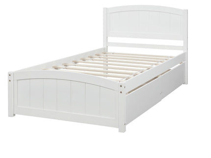 Platform Bed & Headboard, Footboard And Wood Slat Support