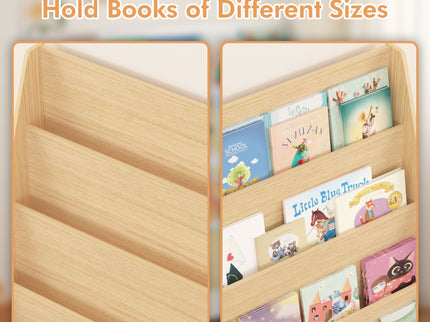 4 Tier Bookshelf, Toddler Book Display Shelves