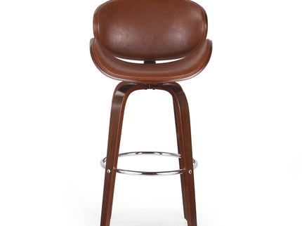 Lumos - Mid Century Modern Upholstered Swivel Barstool