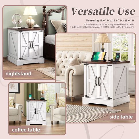 Nightstand With Adjustable Shelf