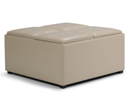 Avalon - Square Coffee Table, Storage Ottoman