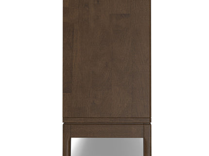 Harper - 4 Shelf Low Bookcase - Walnut Brown