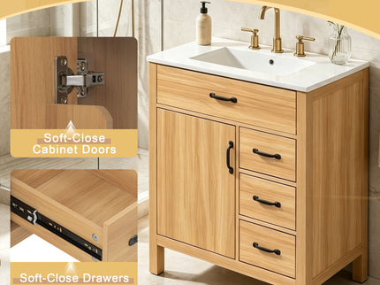 Modern Traditional Bathroom Vanity With Sink