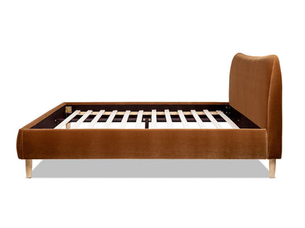 Roman - Curved Headboard Upholstered Platform Bed