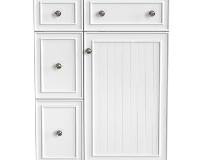 Transitional Style Bathroom Vanity Cabinet With Ceramic Sink