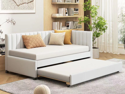 Upholstered Daybed, Sofa Bed Frame, No Box Spring Needed