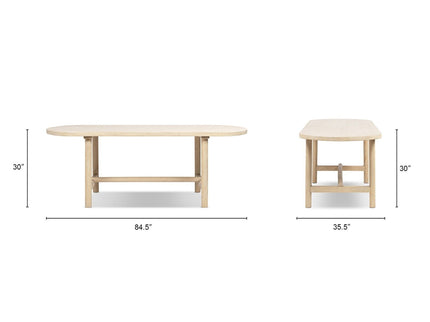 Milo - 8 Seat Oval Dining Table - Natural