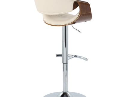 Symphony - Mid Century Modern Adjustable Barstool & Swivel With Rounded T Footrest (Set of 2)