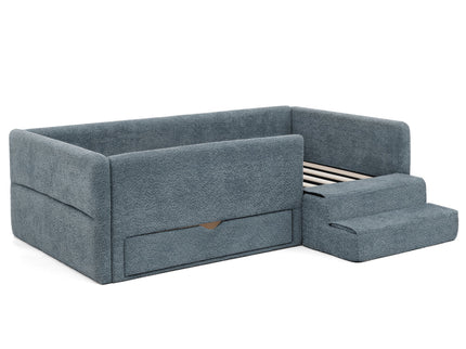 Safe Kids Bed With Guardrails And Storage